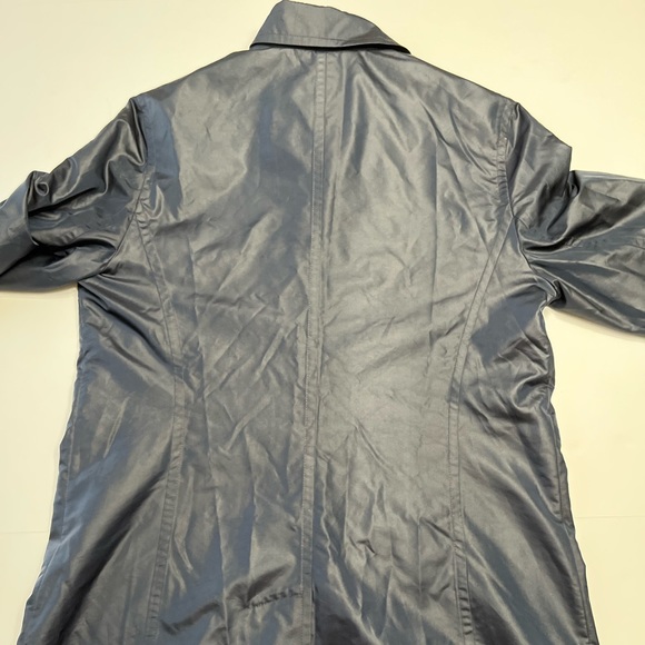 Armani Exchange Women’s Navy Nylon / Polyester Button  Coat M - Picture 6 of 14